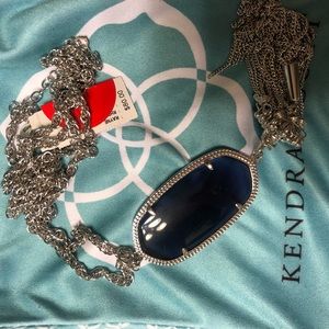 Kendra Scott Rayne necklace navy blue.
